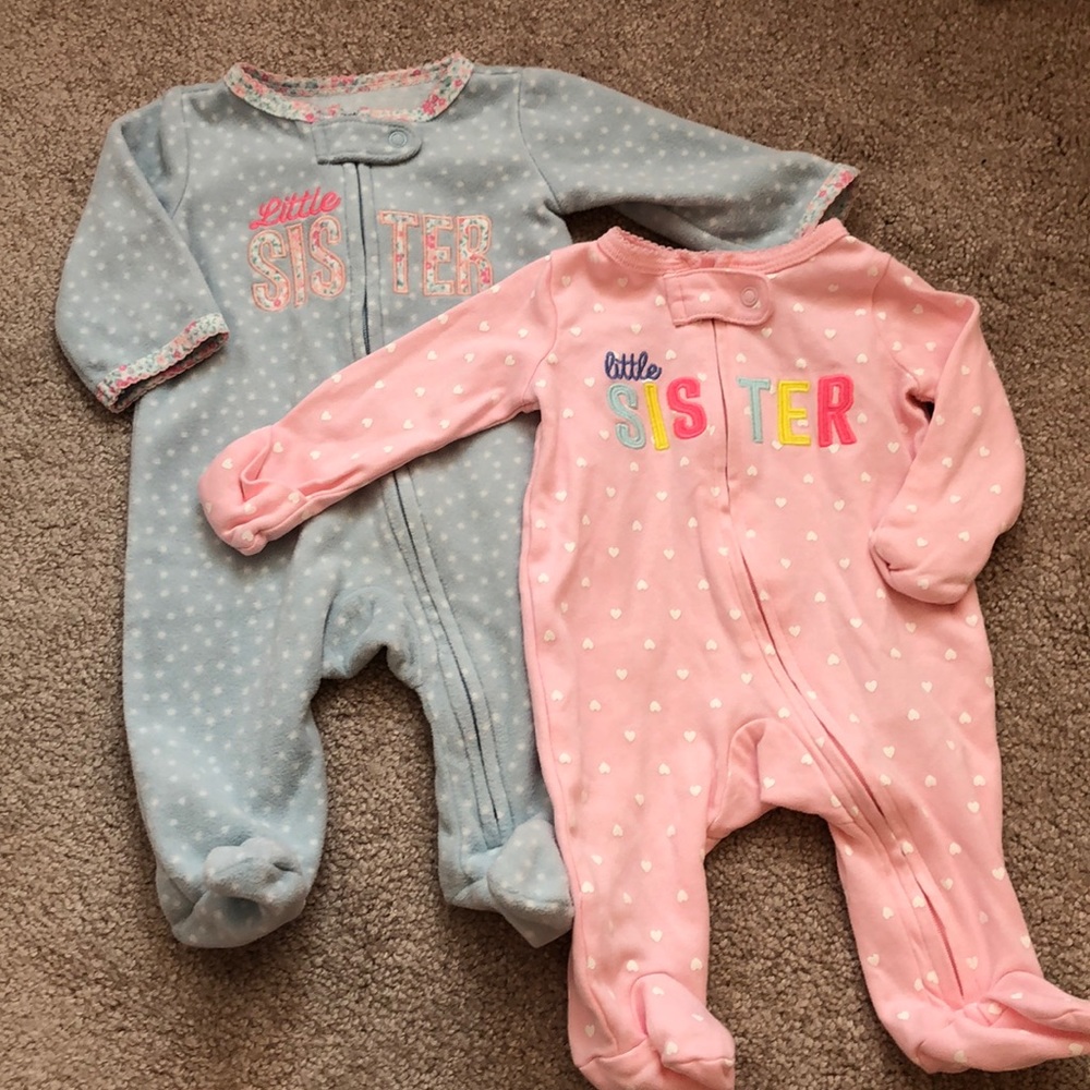 Set of 2 Little Sister Footies